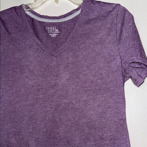 Time and Tru Purple V-Neck Top - Picture 5 of 8